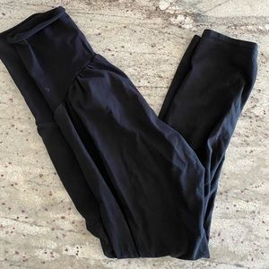 Motherhood maternity leggings above belly